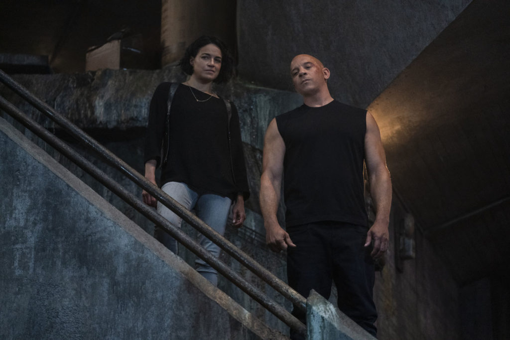Fast and Furious 9, Vin Diesel et Michelle Rodriguez regardent de haut