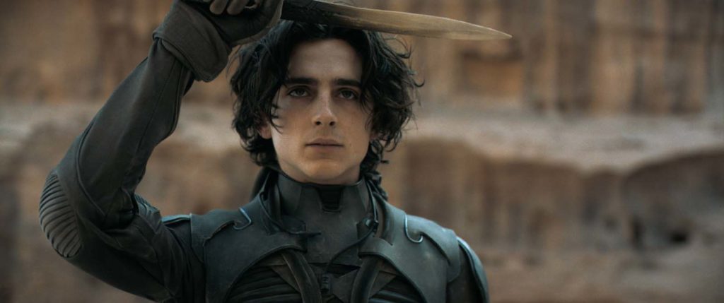 Timothée Chalamet en tant que Paul Atréides dans Dune