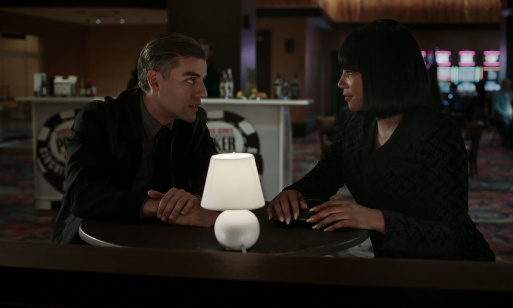 Oscar Isaac et Tiffany Haddish discutent The Card Counter
