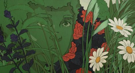 Dans une forêt transformée en jardin, une petite fille vient questionner le personnage principal sur ses réelles motivations et intentions